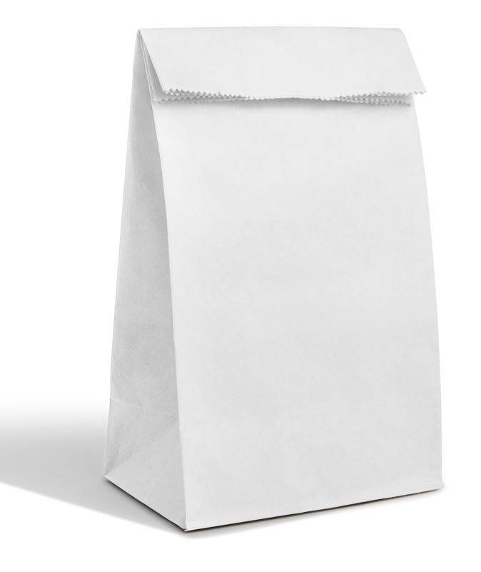 White Paper Grocery Shopping Bag, 3 lb Capacity - 500 Ct (1X500|Case of 1)