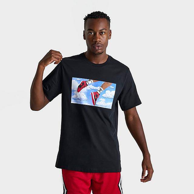 Men'S Jordan Flight Essentials Sky Graphic T-Shirt (Large)