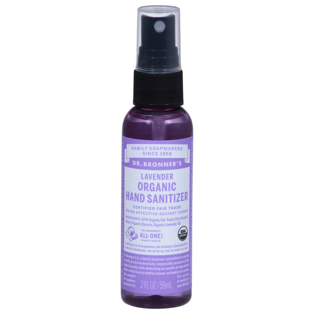 Dr. Bronner's Organic Lavender Hand Sanitizer (2 fl oz)