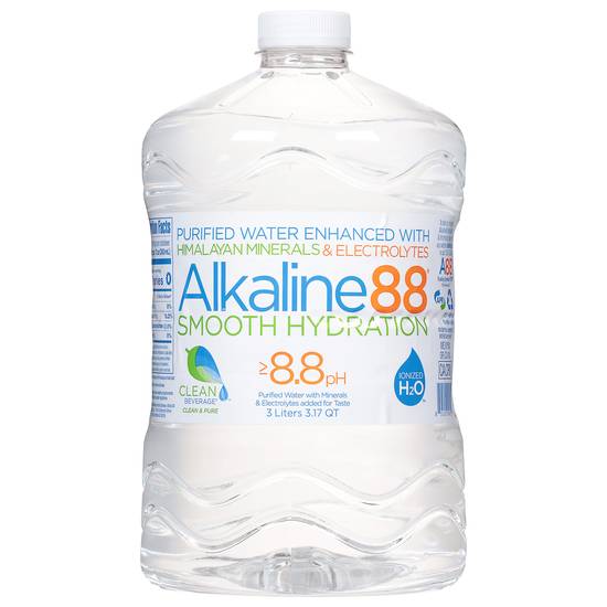 Alkaline88 Purified Water With Minerals & Electrolytes (3 L)