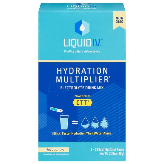 Liquid I.v. Hydration Multiplier Pina Colada Electrolyte Drink Mix (6 ct,0.56 oz)