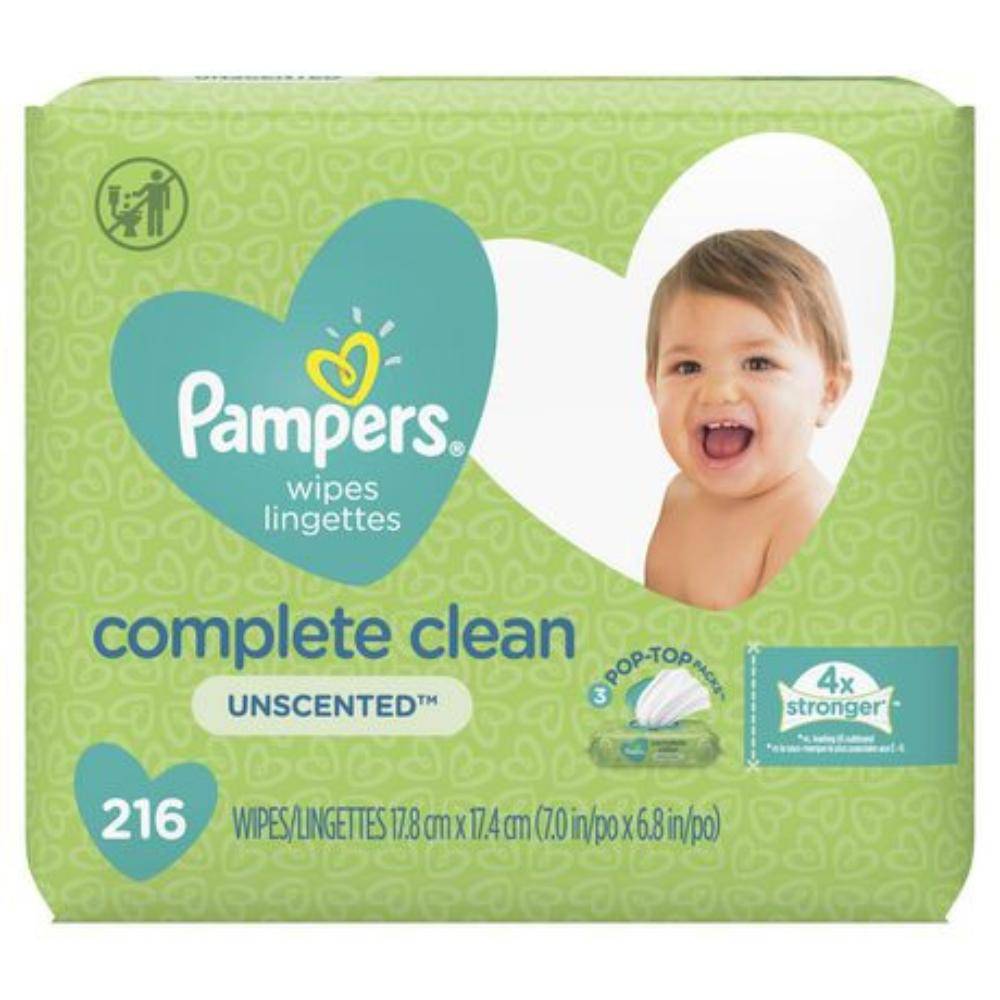 Pampers Complete Clean Unscented Wipes