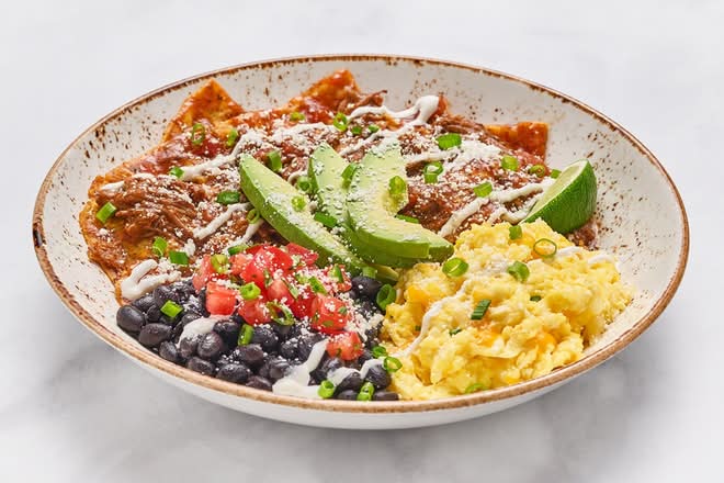 Barbacoa Chilaquiles Breakfast Bowl