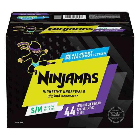 Ninjamas Odarmask Nighttime Underwear (44 ct)