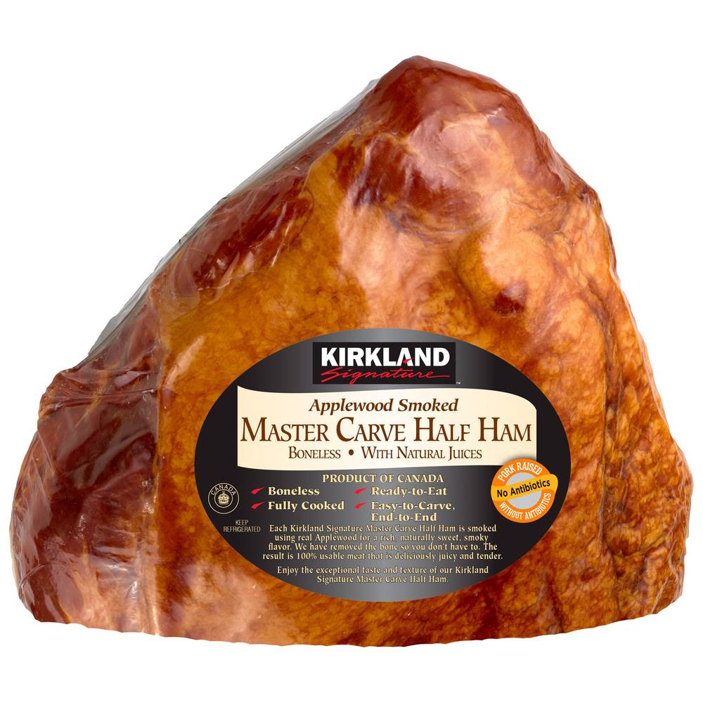 Kirkland Signature Antibiotic Free Mastercarve Half Ham