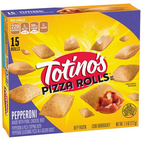 Totino's Pepperoni Frozen Pizza Rolls, Pepperoni (7.5 oz, 15 ct)