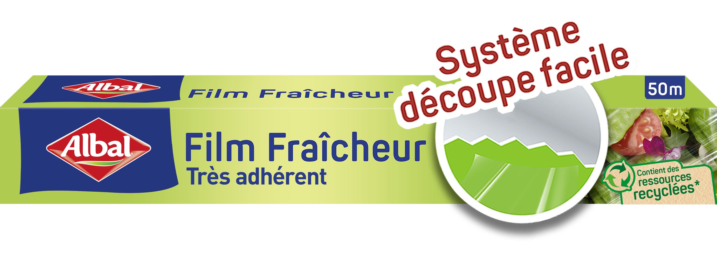 Albal - Film fraicheur ressources recyclées 50m