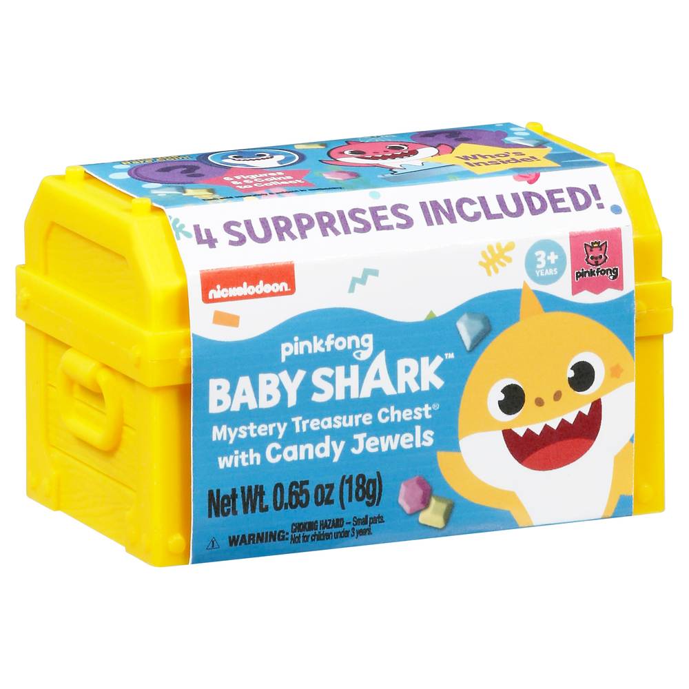 Pinkfong Baby Shark Mystery Treasure Chest With Candy Jewels