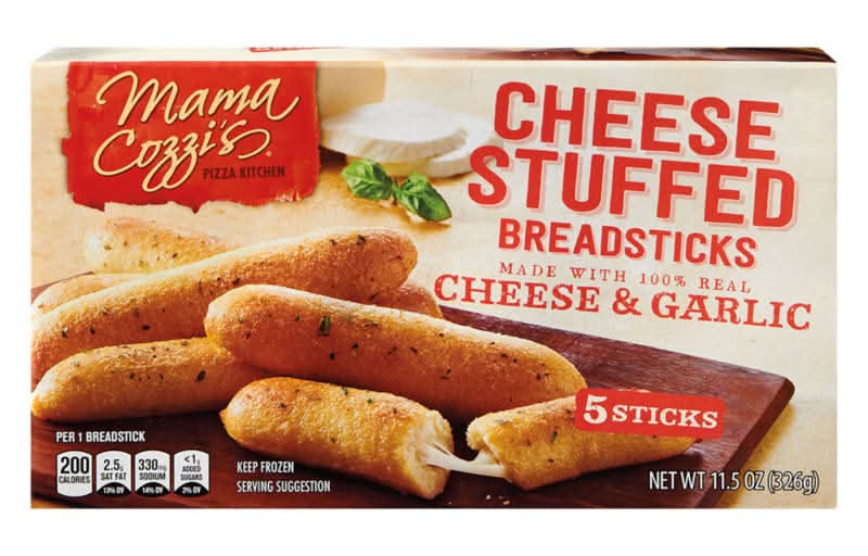 Mama Cozzi's Pizza Kitchen Stuffed Breadsticks, Cheese & Garlic (11.5 oz, 5 ct)