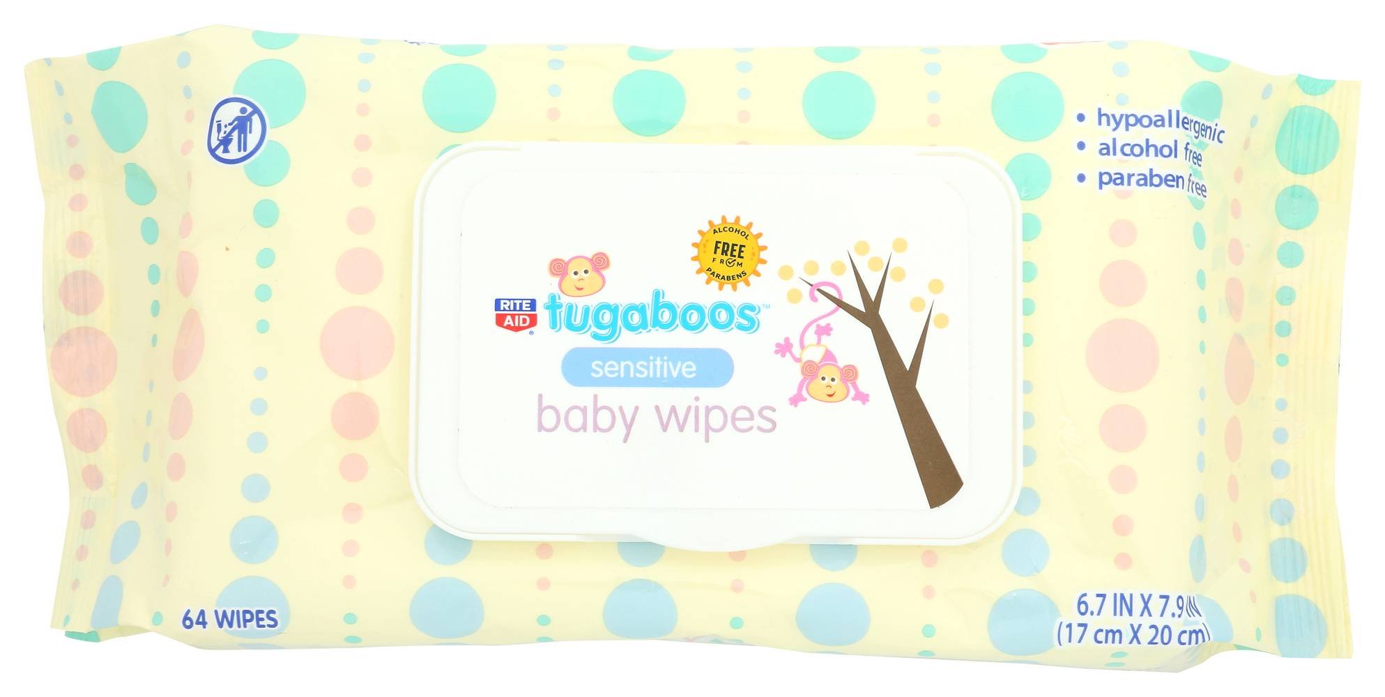 Tugaboos Baby Wipes Scented (64 ct)