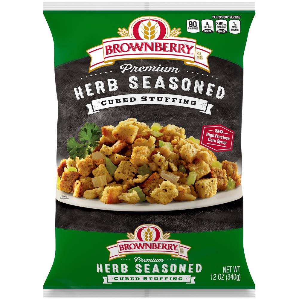 Brownberry Premium Herb Seasoned Cubed Stuffing (12 oz)