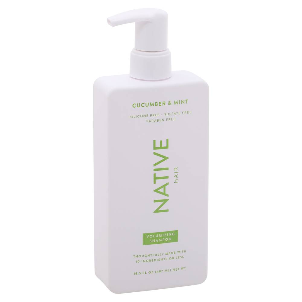 Native Cucumber & Mint Volumizing Hair Shampoo, Cucumber-Mint (16.5 fl oz)