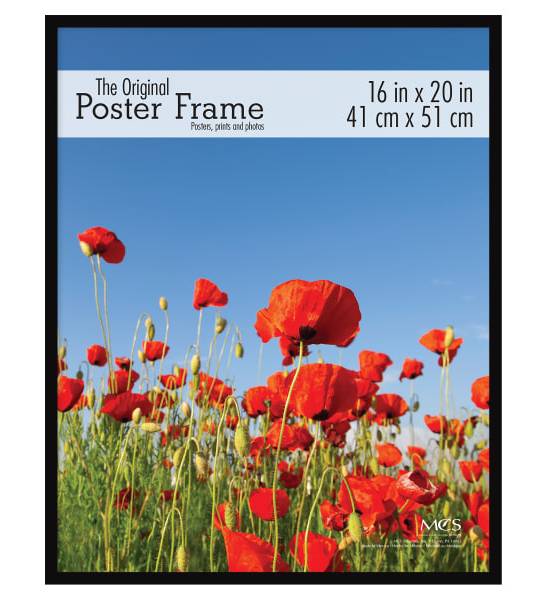 MCS Original Poster Frame, 16" x 20", Black