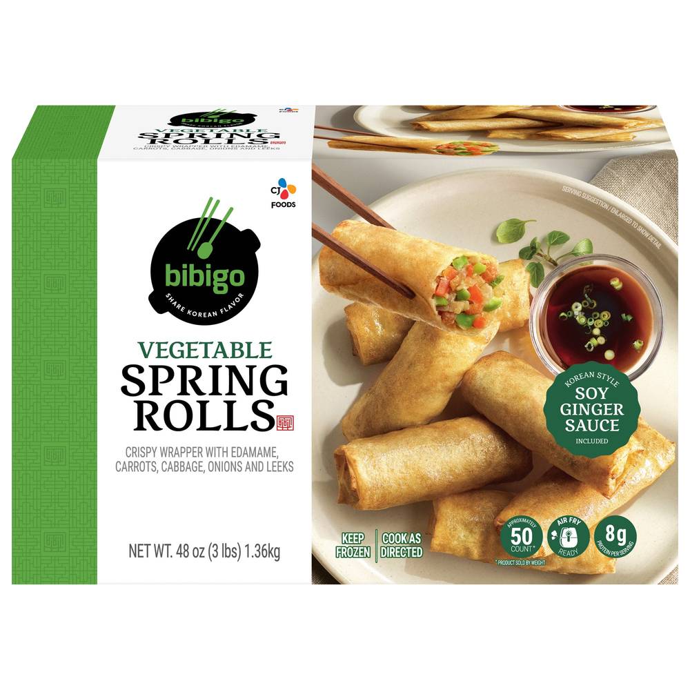 bibigo Vegetable Spring Rolls (48 oz, 50 ct)