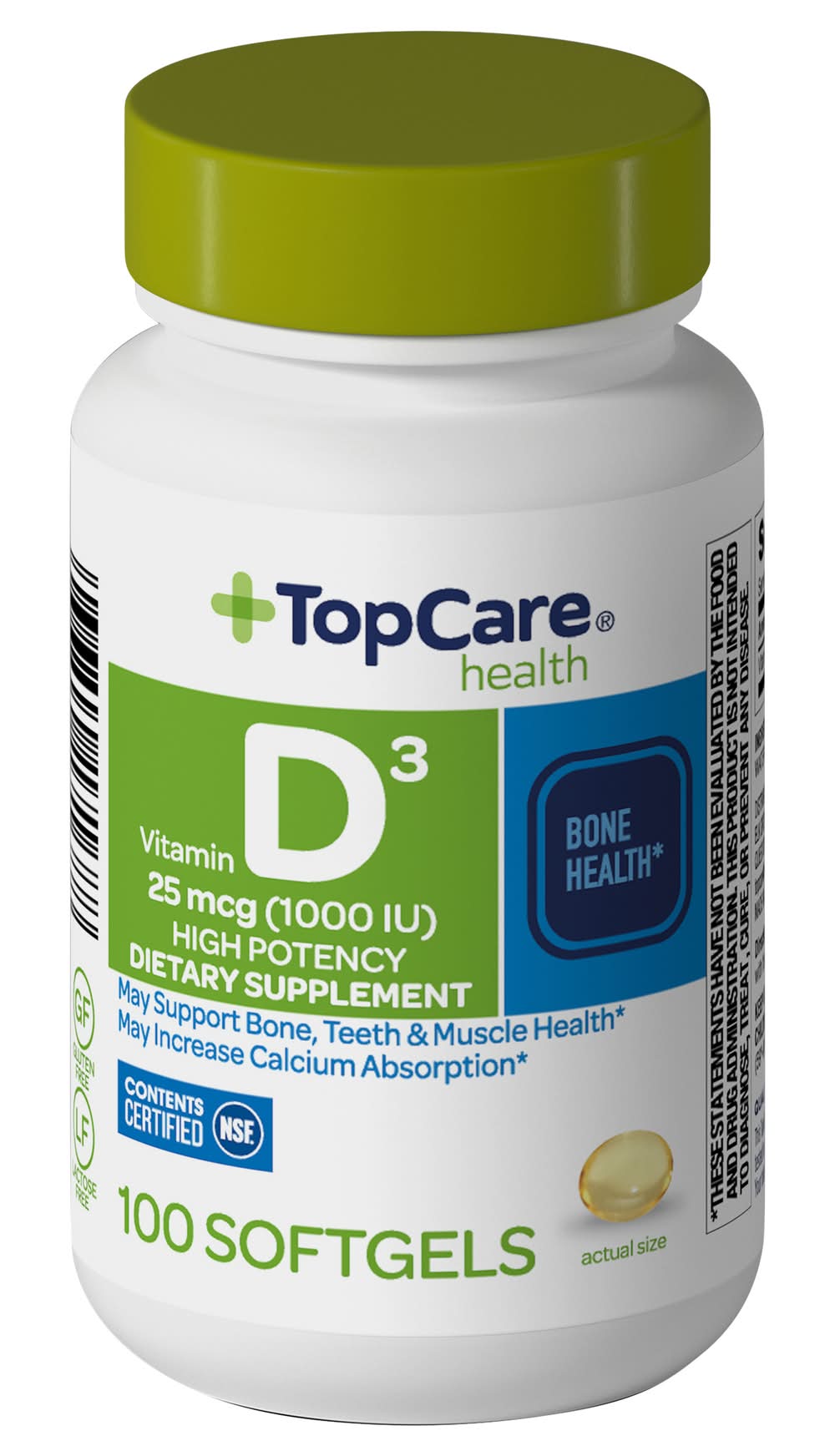 TopCare Vitamin D3 25 Mcg 1000 Iu