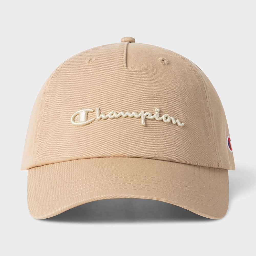 Champion Script Twill Baseball Hat, Adult, Irish Cream