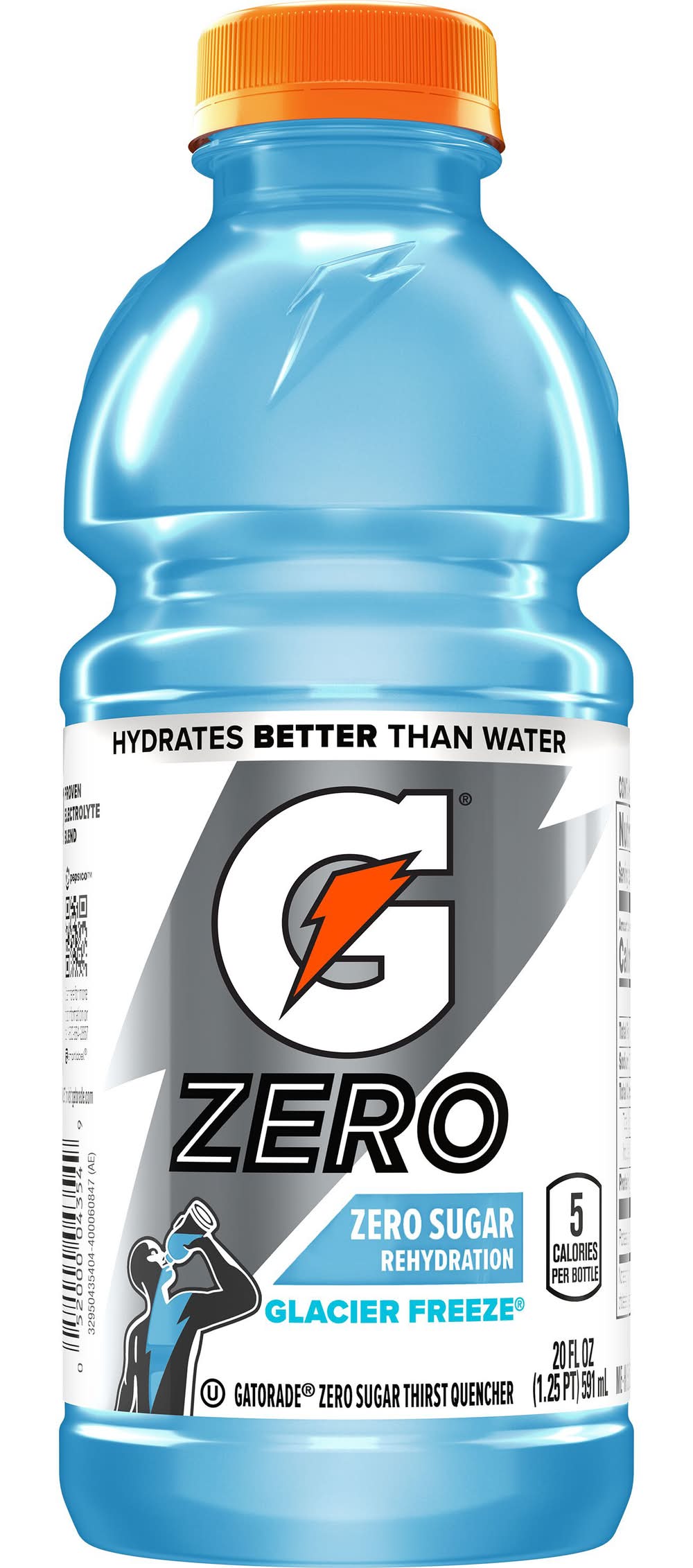 Gatorade Zero Sugar Thirst Quencher Sports Drink, Glacier Freeze (20 fl oz)