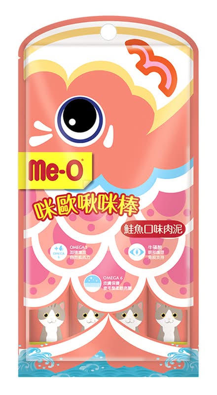 咪歐啾咪棒-鮭魚肉泥 <15g克 x 4 x 1Bag包>