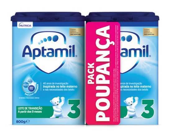Pack Poupança Leite Transição 3 Aptamil emb. 2 x 800 g
