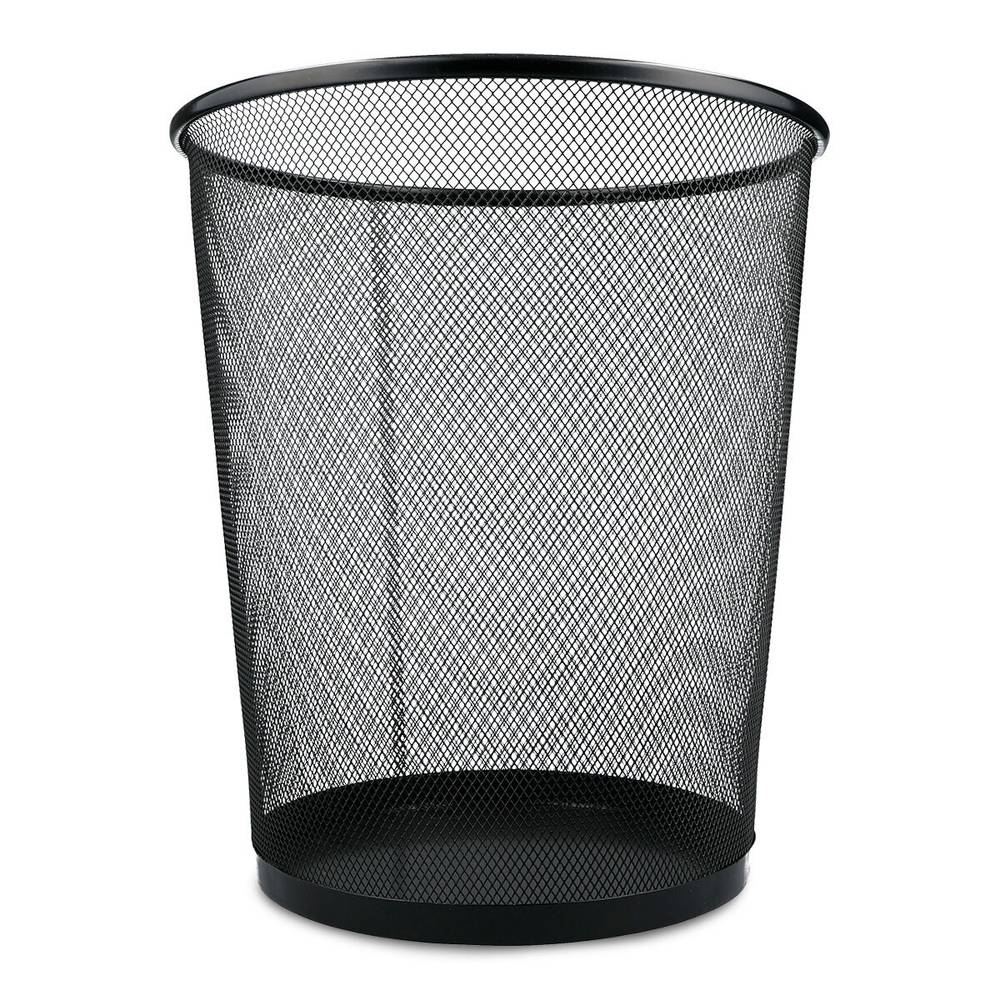 Office depot basurero metro mesh negro (1 pieza)