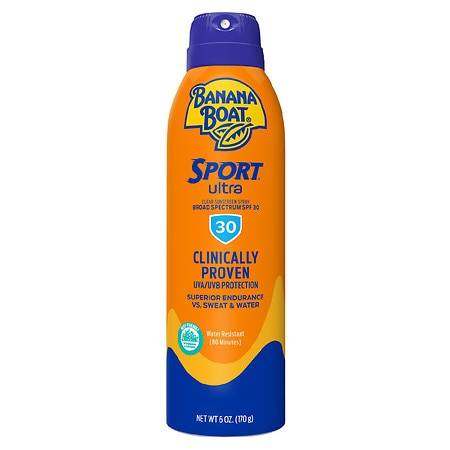 Banana Boat Ultra Sports Clear Sunscreen Spray SPF 30, 6 oz