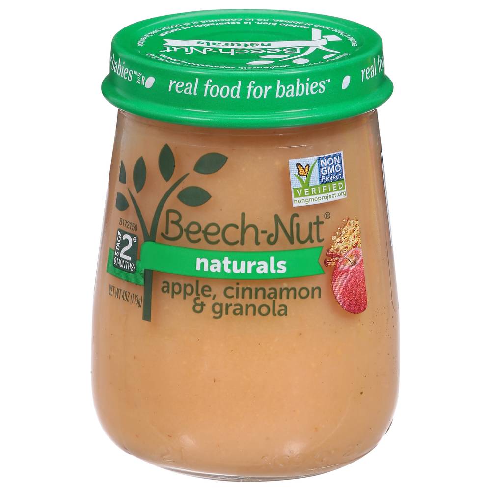 Beech-Nut Naturals Stage 2 6 Months+ Apple Cinnamon & Granola (4 oz)