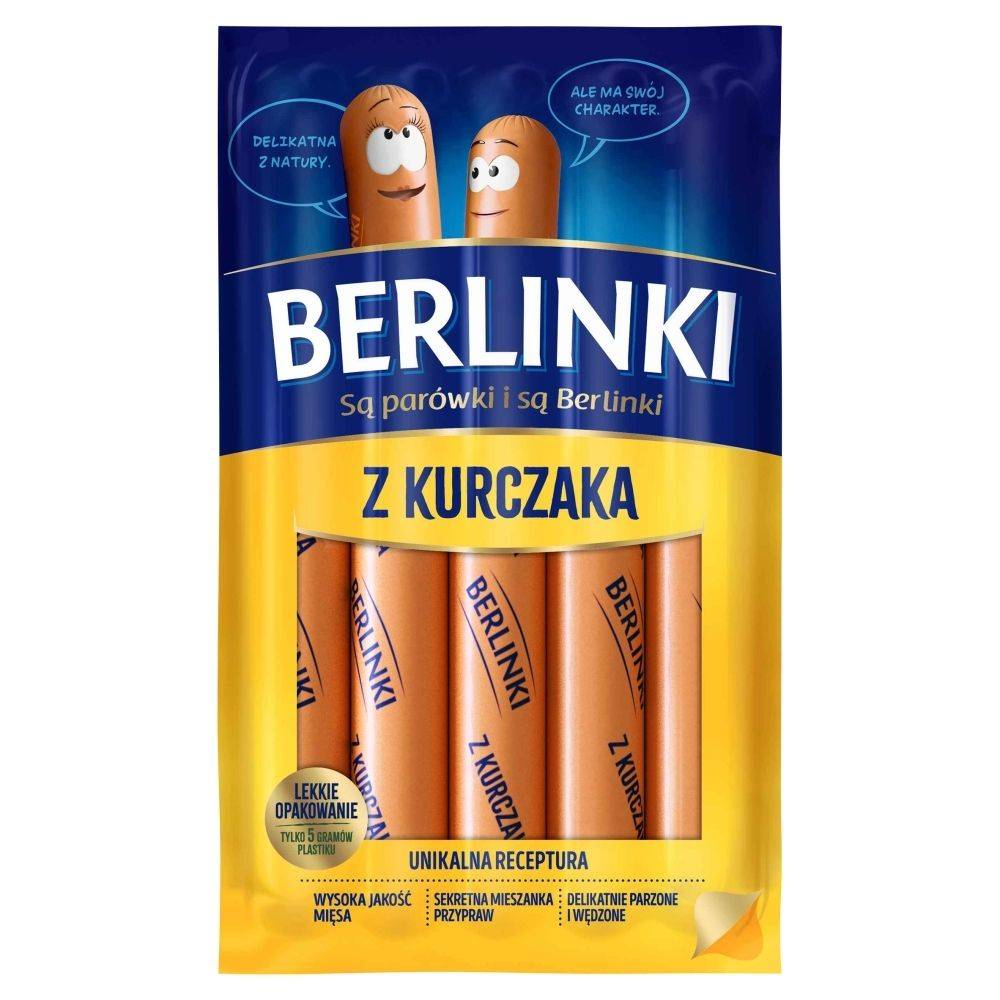 Berlinki Kiełbasa z kurczaka 250 g