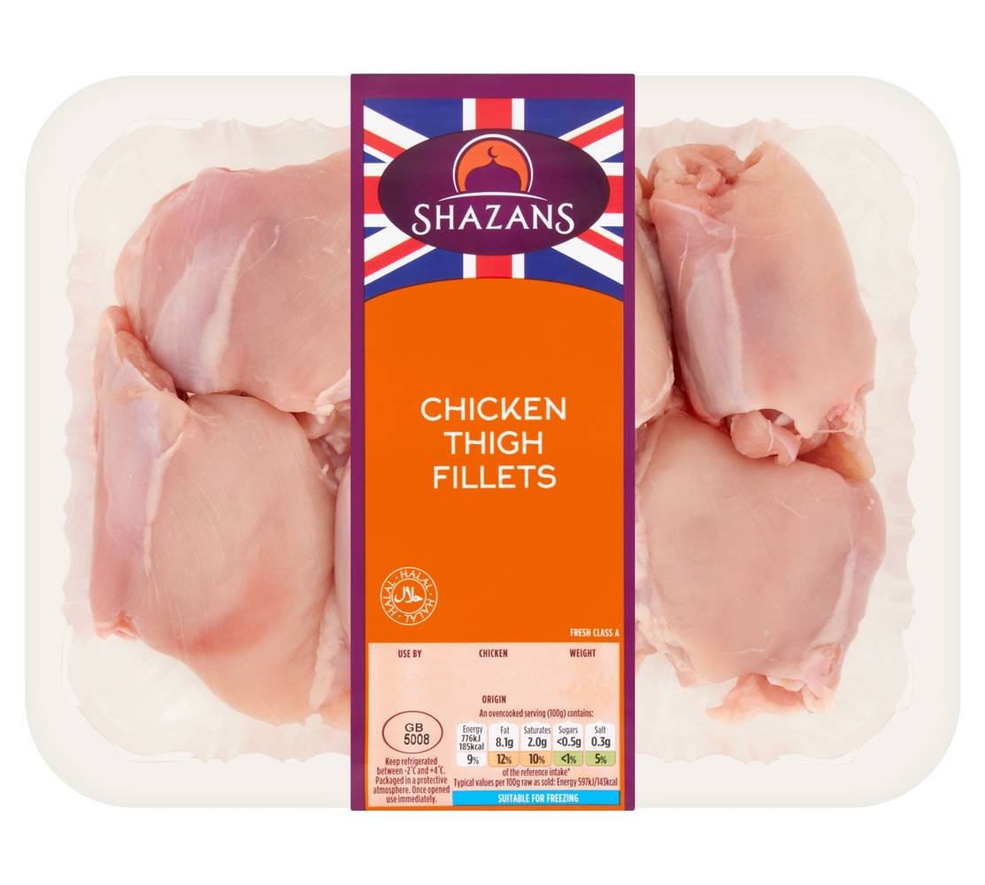 Shazans Chicken Thigh Fillet 600G