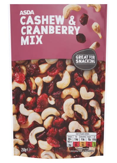 ASDA Cashew & Cranberry Mix (250g)