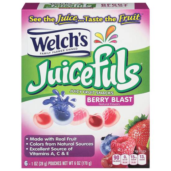 Welch's Juicefuls Berry Blast Fruit Snacks (6 ct)