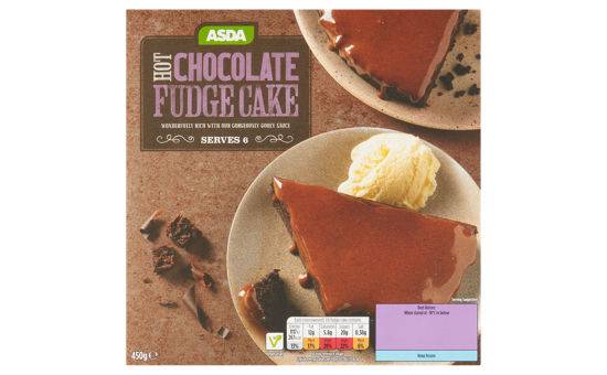 Frozen ASDA Chocolate Fudge Cake 450g