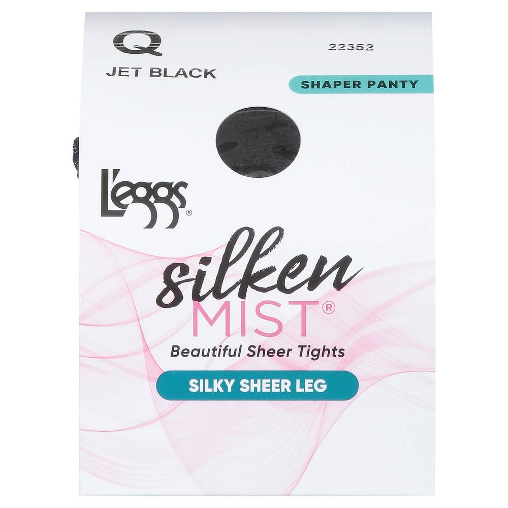 L'eggs Mist Q Shaper Panty Silken Sheer Tights, 145-200 lbs