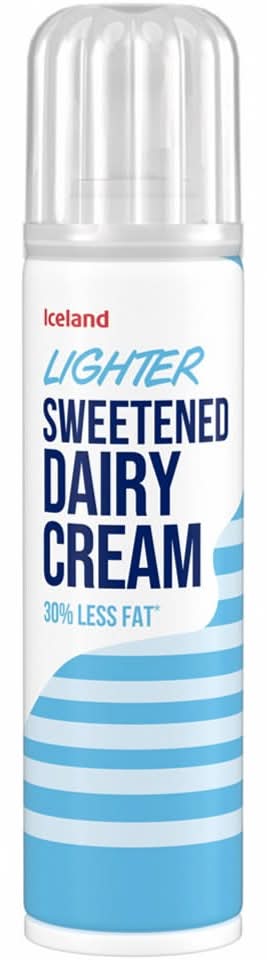 Iceland Lighter Sweetened Dairy Cream (250g)