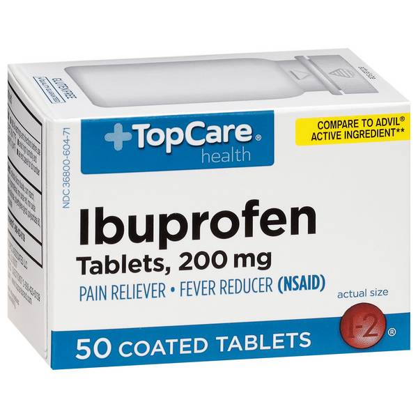 Topcare Ibuprofen 200mg Tablet (50 ct)