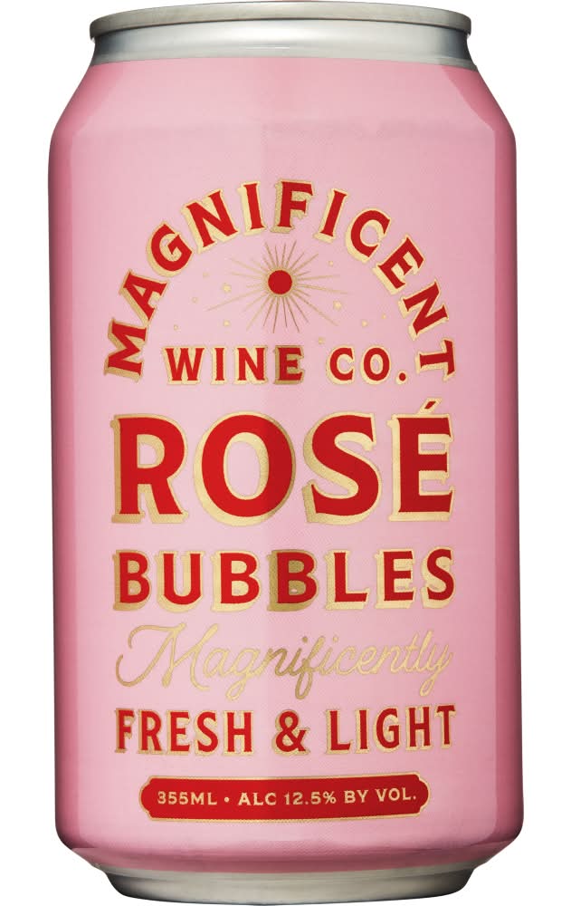 The Magnificent Wine Company Fresh & Light Rose Bubbles Wine (355 ml)