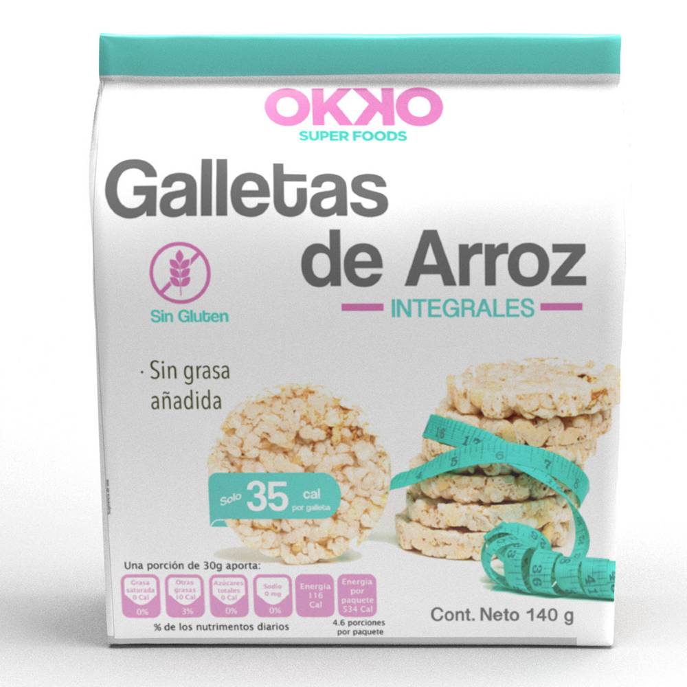 Okko galleta arroz integral