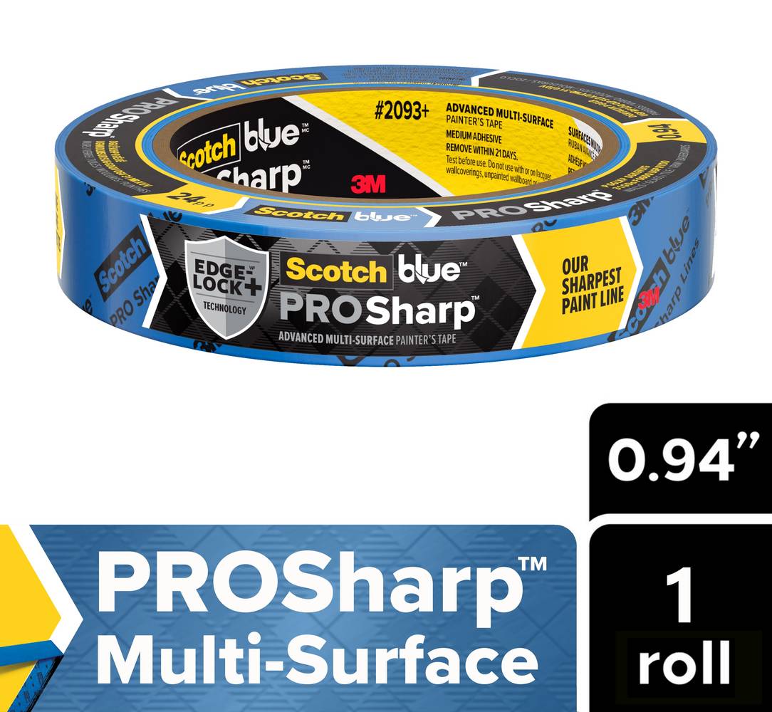 ScotchBlue Prosharp Painter's Tape, 0.94 in x 60 yd