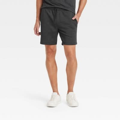 Goodfellow & Co. Every Wear Ultra Soft Fleece Pull-On Shorts, Men, Large, Dark Gray