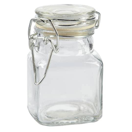 Glass Square Apothecary Jar By Ashland