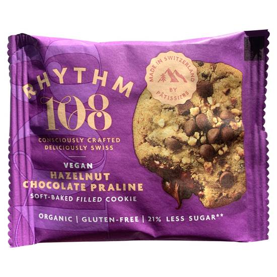 Rhythm 108 Hazelnut Chocolate Praline Soft-Baked Filled Cookie 50g