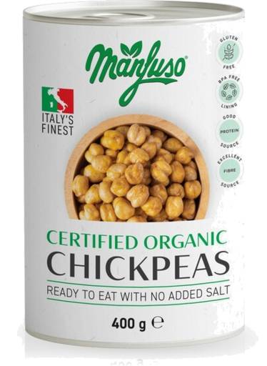 Manfuso Organic Chickpeas 400g