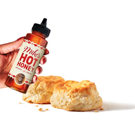 2 Buttery Biscuits with Mike's Hot Honey