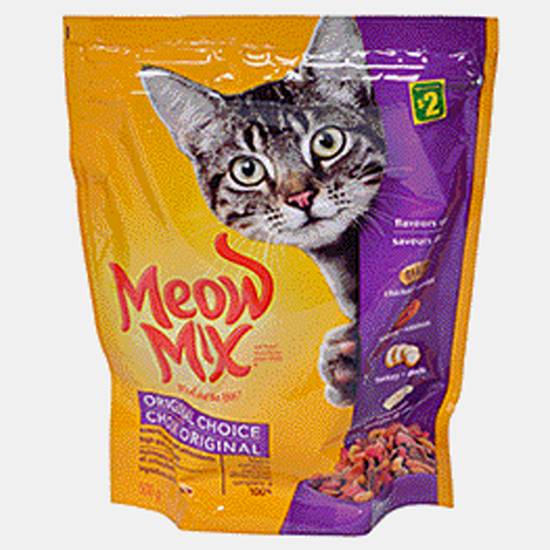 Meow Mix MEOW MIX Nourriture sèche pour chat (500g)