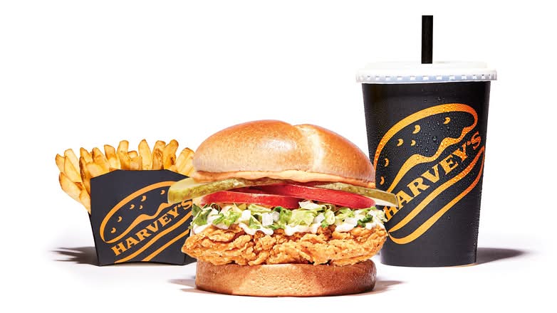 Crispy Chicken Sandwich Combo 860-1260 cals