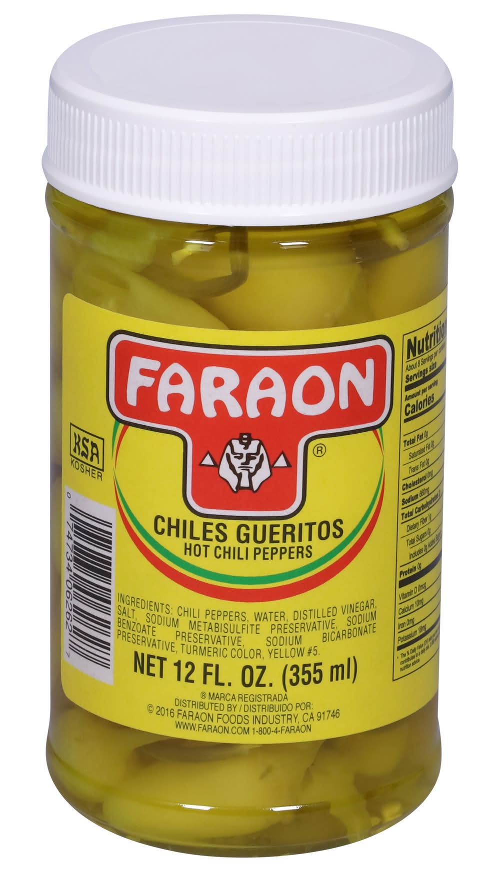 Faraon Hot Chile Peppers (12 fl oz)