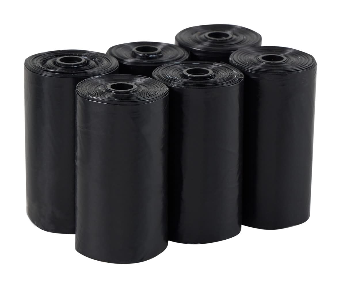 Top Paw® Dog Poop Bags - Extra Thick, Black - 90-900 Count (Color: Black)