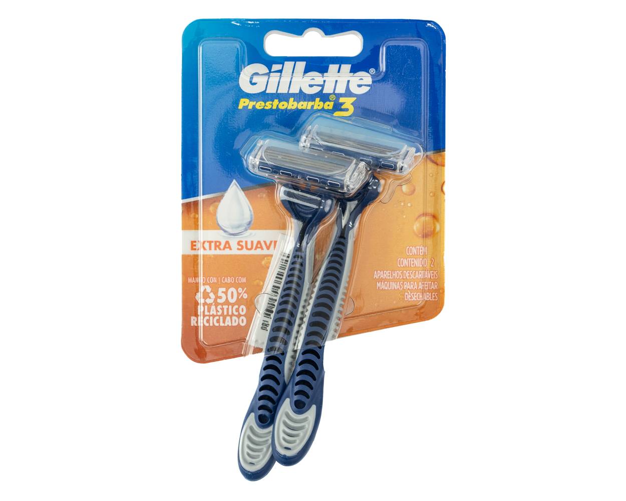 Gillette máquina de afeitar prestobarba 3 (2 un)