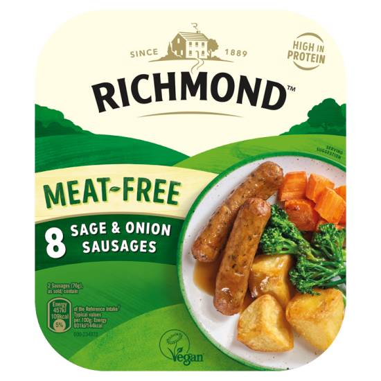 Richmond Meat Free Sage & Onion Sausages (8ct)