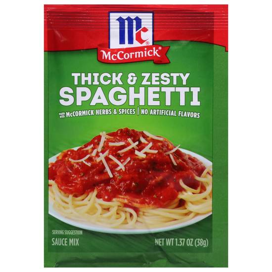 Mccormick Thick & Zesty Spaghetti Sauce Mix