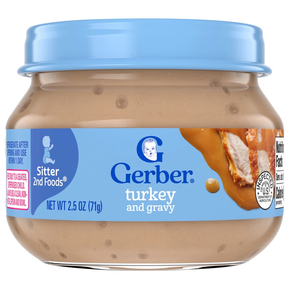 Gerber Mealtime For Baby Sitter Turkey and Gravy 2nd Foods (2.5 oz)